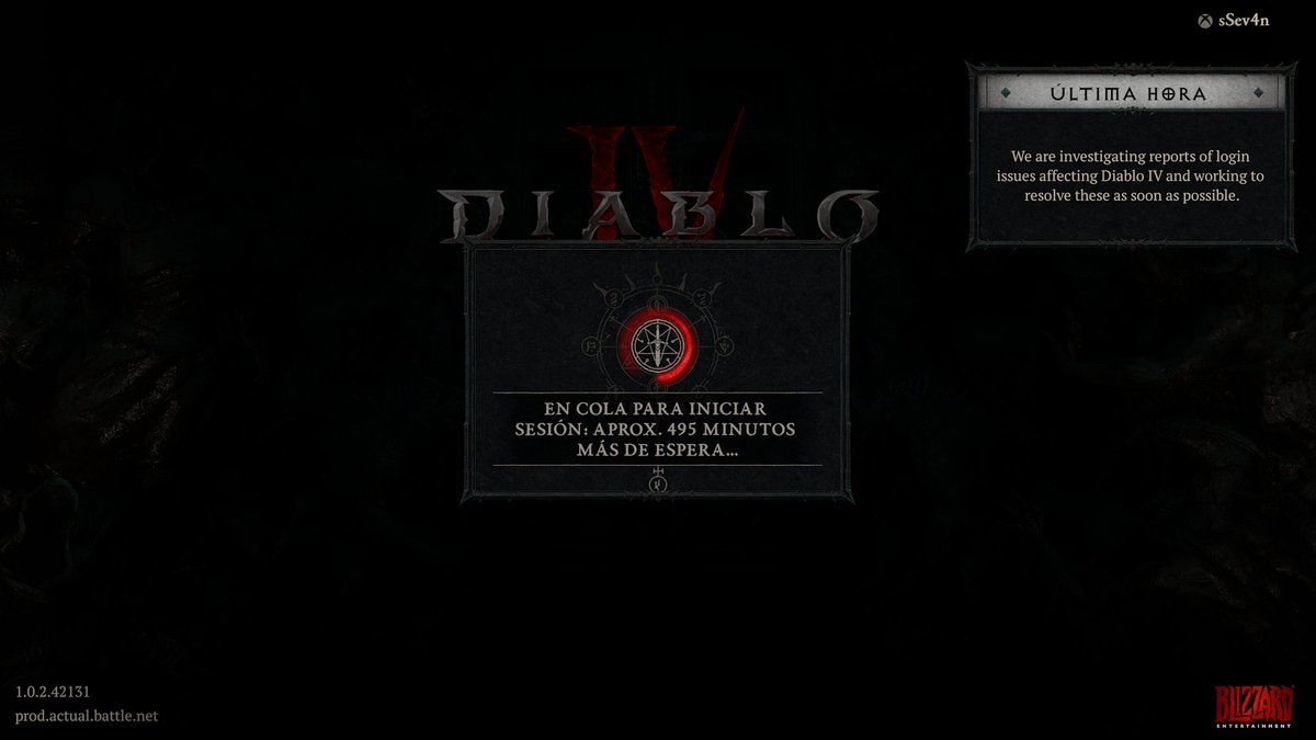 Sev4n's tweet photo. LOOOOOL 495 MINUTOS #DiabloIV https://t.co/AjERi6V3Ll