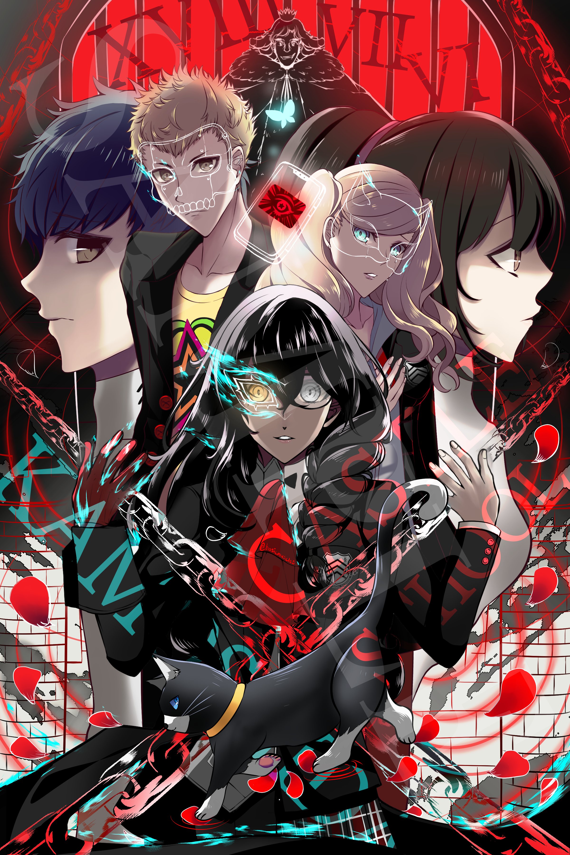 Amazon.co.jp: ペルソナ スリーブ 25th P5 主人公 雨宮蓮