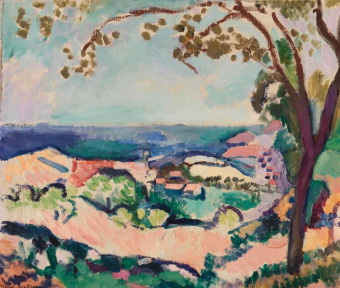 Henri Matisse.     The Sea Seen from Collioure
1906
Oil on Canvas

Barnes Foundation
Purchased by Dr. Barnes from Leo Stein in 1912