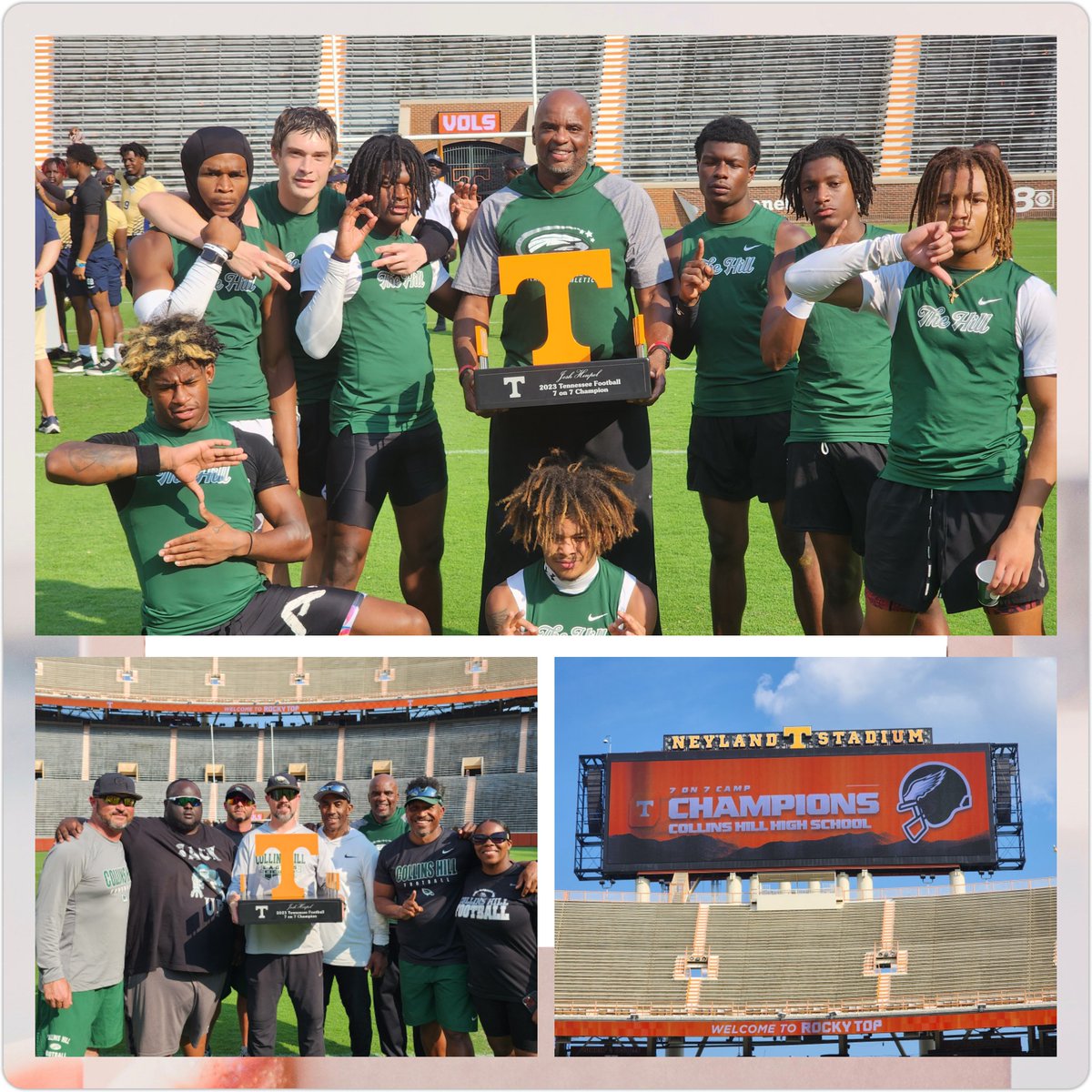 Big Tourney Win with the Homies!! #ganggang <a href="/CollinsHillFB/">Collins Hill Eagles Football</a>