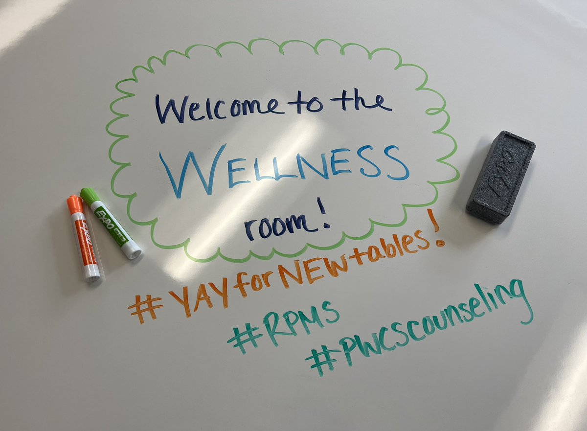 Put together our nesting dry erase tables for the Wellness Room today! We’re excited to utilize these next year 😁