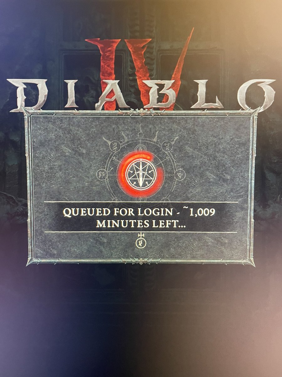 Johnnyrealiz's tweet photo. @BlizzardCS Even Diablo himself didn’t take this long to enter the gate of hell. https://t.co/8veZCLW8vs