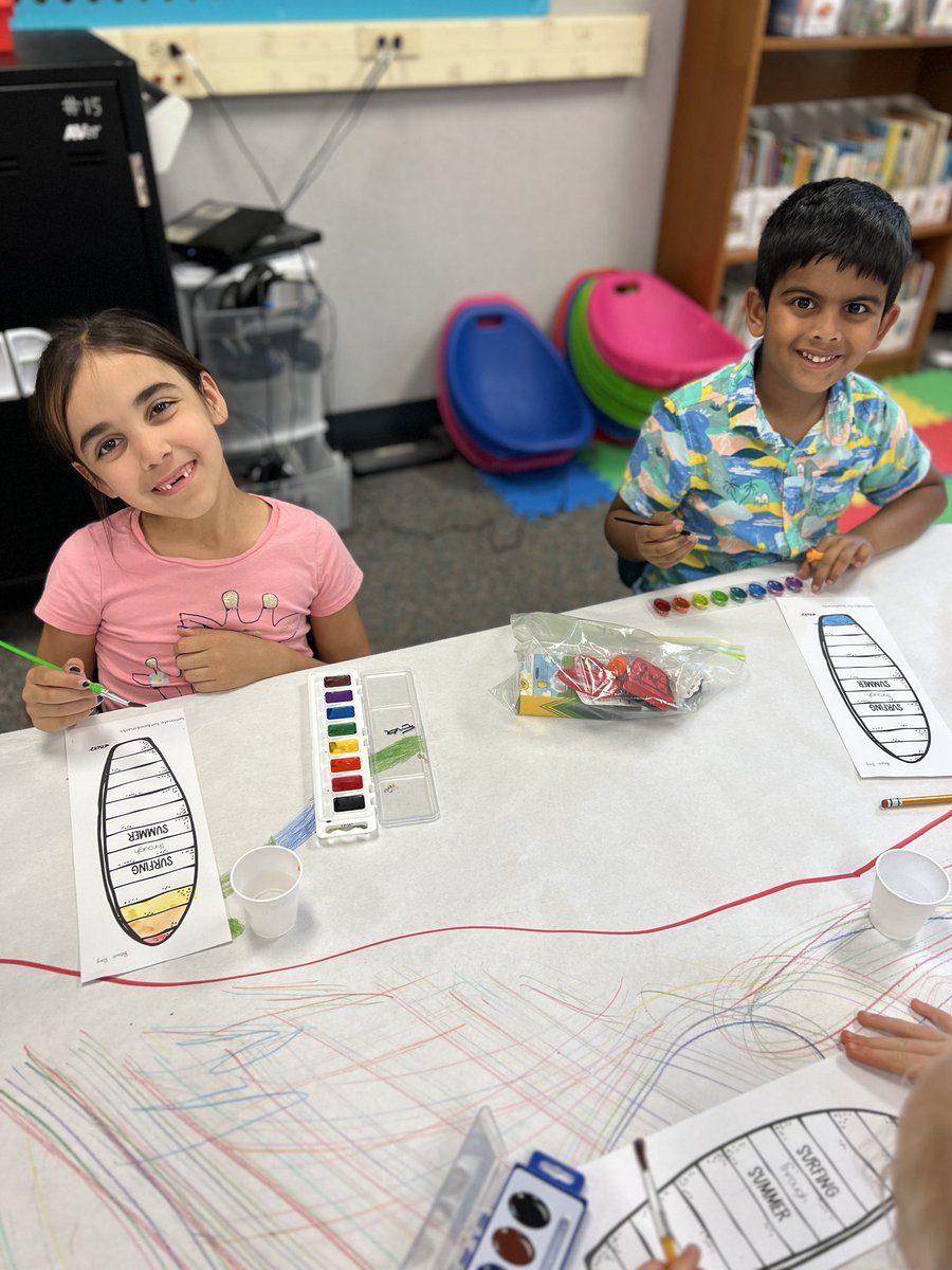 1stGradeColeman's tweet photo. Beach day was a success! We loved working on our beach towels and painting our surfboard bookmarks! The highlight of our day was opening our end of year gifts! Last day of school tomorrow! https://t.co/07I4n8gbuT