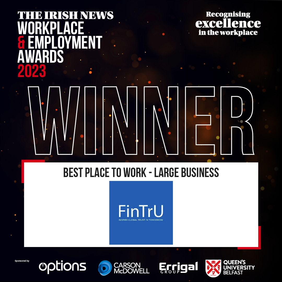 irish_news's tweet image. Finally, the award for ‘Best Place to Work’ large business goes to FinTru. A number of its new initiatives for 2023 included ‘Febulous’ – a month of health and wellbeing activities across the company, creating a sense of camaraderie &amp;amp; teamwork. Congratulations! #WEA23

@NIChamber
