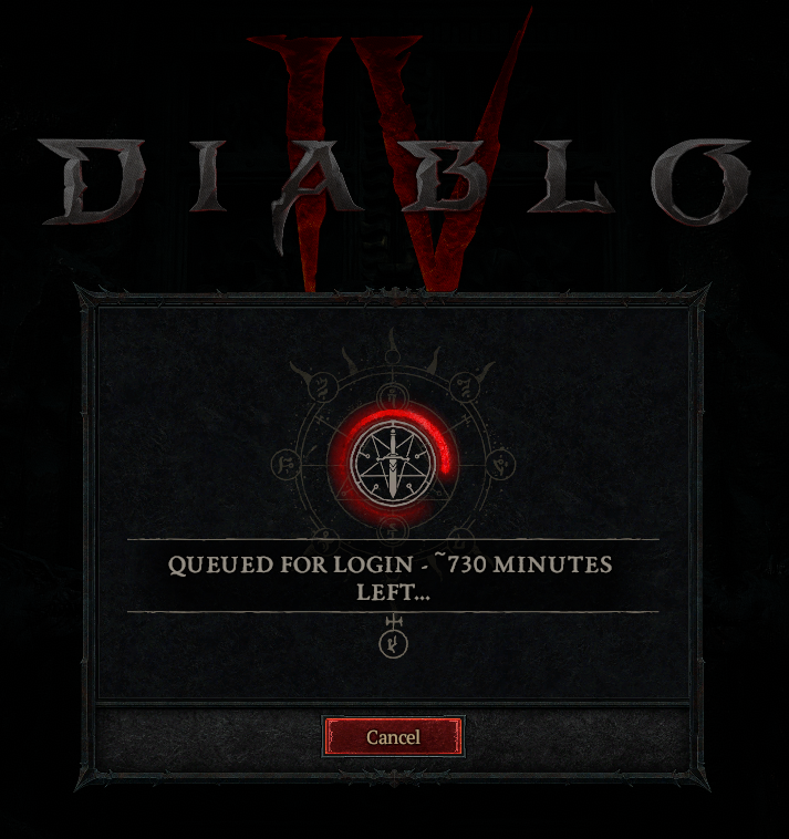 R3VSO's tweet image. Finished work, plays for 30mins, queue sadness @Diablo