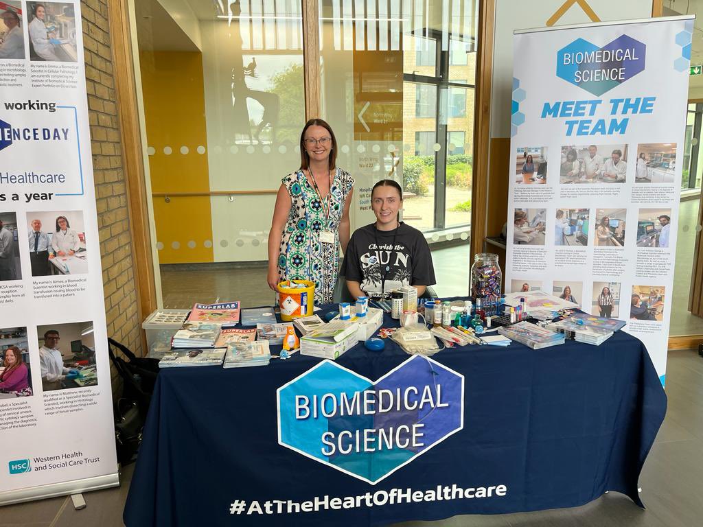 Celebrating Biomedical Science day <a href="/WesternHSCTrust/">Western Trust</a> showcasing our new poster at the main hospital foyer funded by <a href="/IBMScience/">IBMS #AtTheHeartOfHealthcare</a> biomedical science day fund