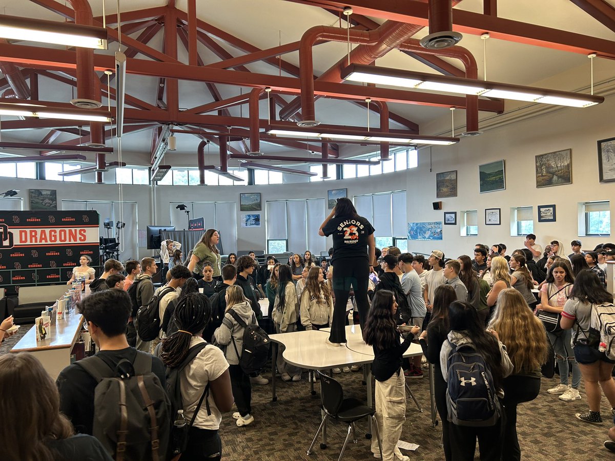 Our Big Buddy program!  Seniors working with Freshmen!!  End of year ice cream celebration. Thank you Ms. Bruno and all. #studentsupport #collaboration #leadership #payitforward <a href="/cquaranto/">Chris Quaranto</a> <a href="/vbrunow31/">Valerie Brunow</a> <a href="/ValdezDHS/">Monika Valdez</a> <a href="/ms_ekrieger/">Emily Krieger</a>