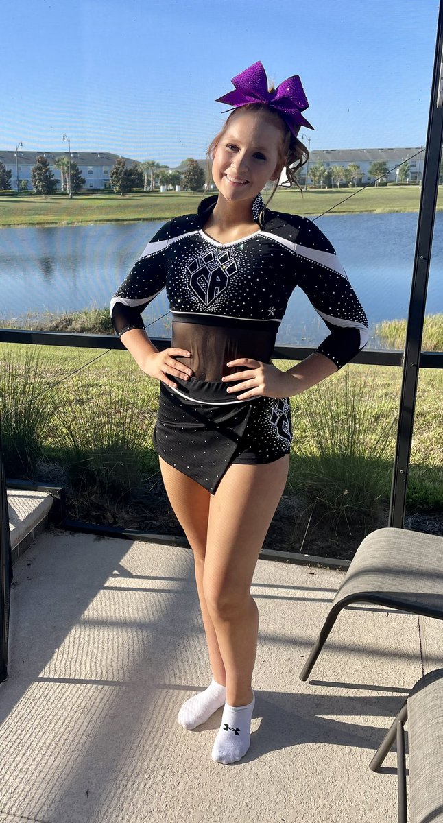 Round ✌️ for Alex on @Cafelines_ Think they’re already to work! #F2AVS 💜💜 @CA_PlanoTX @CheerAthletics #g3fca2a