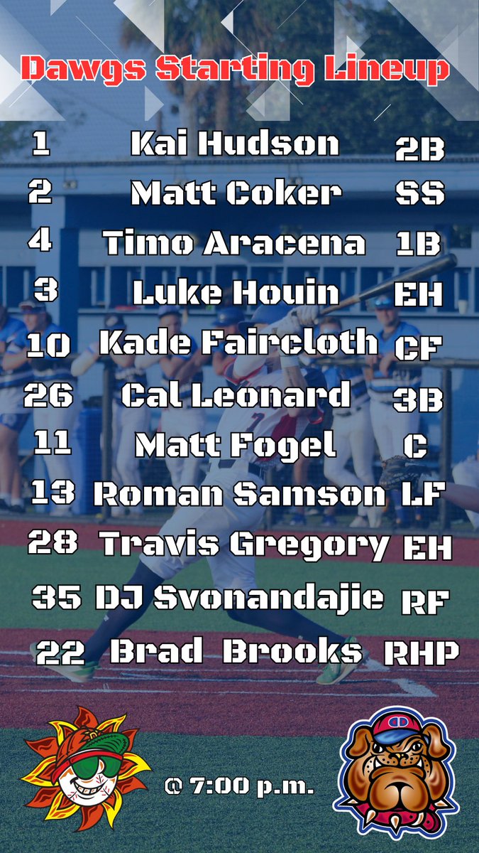 The Dawgs starting line up for tonight‼️