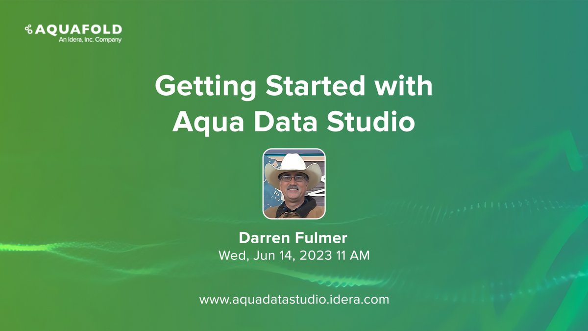 aquafold's tweet image. 📅 Wed, Jun 14, 2023, | 11 AM

Ready to dive into #AquaDataStudio? Join the live, interactive democast to learn how to:

✅Register #data sources and configure connections, analyze #data with visualizations &amp;amp; dashboards

Presenter: Darren Fulmer

Register: buff.ly/3WVNyDx