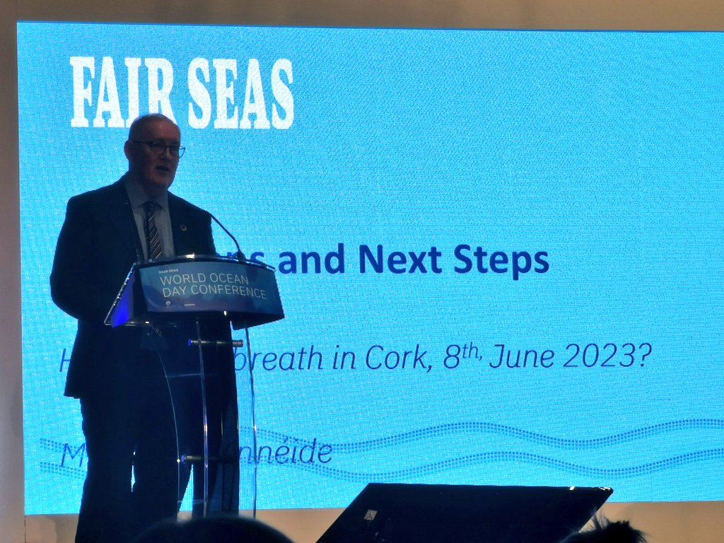 Former @EPAIreland & @MarineInst Director Dr Mícheál Ó Cinnéide gave today's closing reflection for the #FairSeas #WorldOceanDay Conference, outlining key actions and next steps:

👥Act now
📣Empower
💵Figure costs
🔎Focus
📚Learn
⚖️Legislate
🐟Measure
🌊Protect well!

#30x30