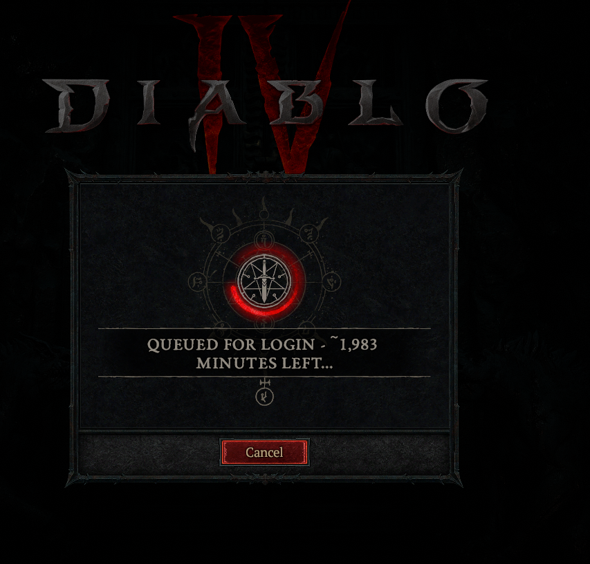 JungleBrumble's tweet photo. @BlizzardCS If you are in line behind me let me know, I'll give up my spot #DiabloIV https://t.co/l2CSYq9QxV