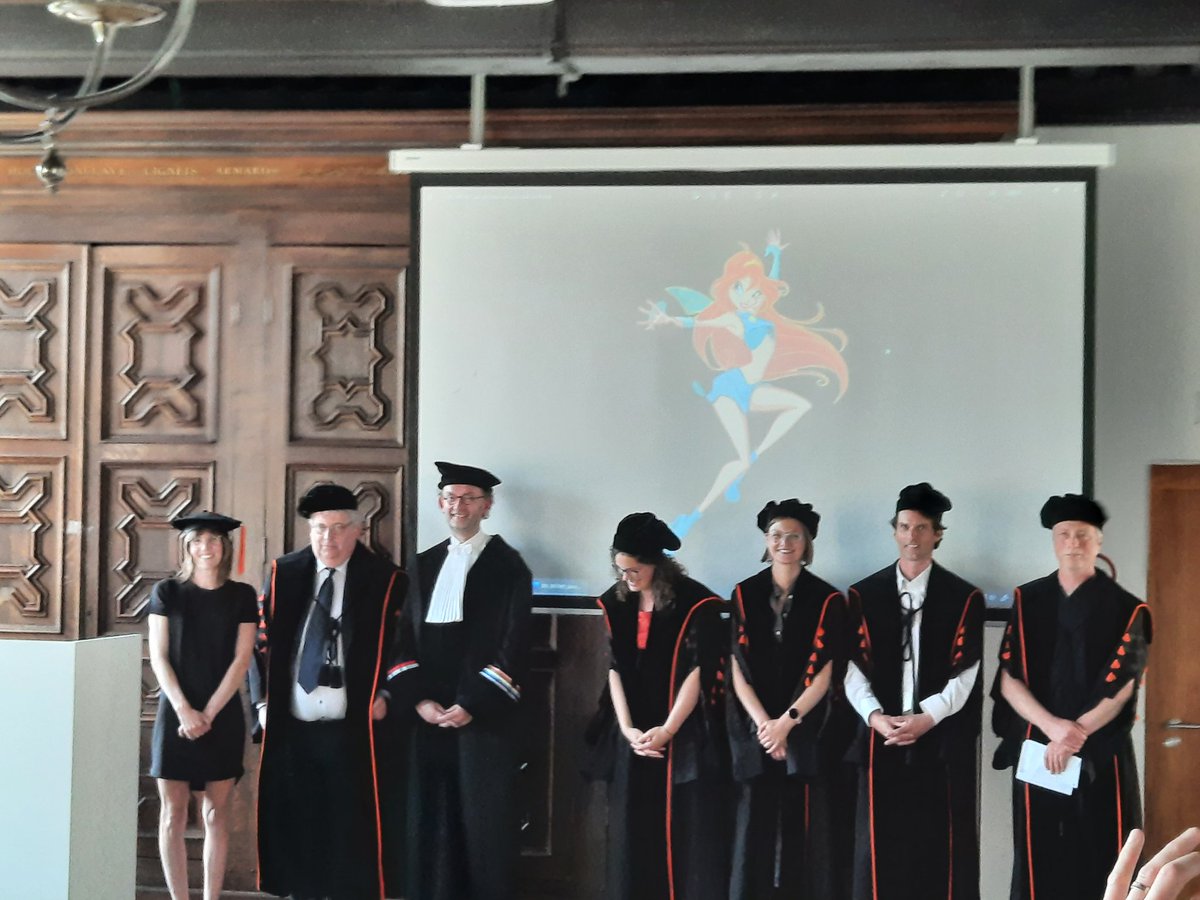 Congrats to Barbara Valcke, our newest PhD <a href="/socpsyghent/">Social Psychology - Ghent University</a>.
Great public defense ... with a somewhat unusual photo at the end...