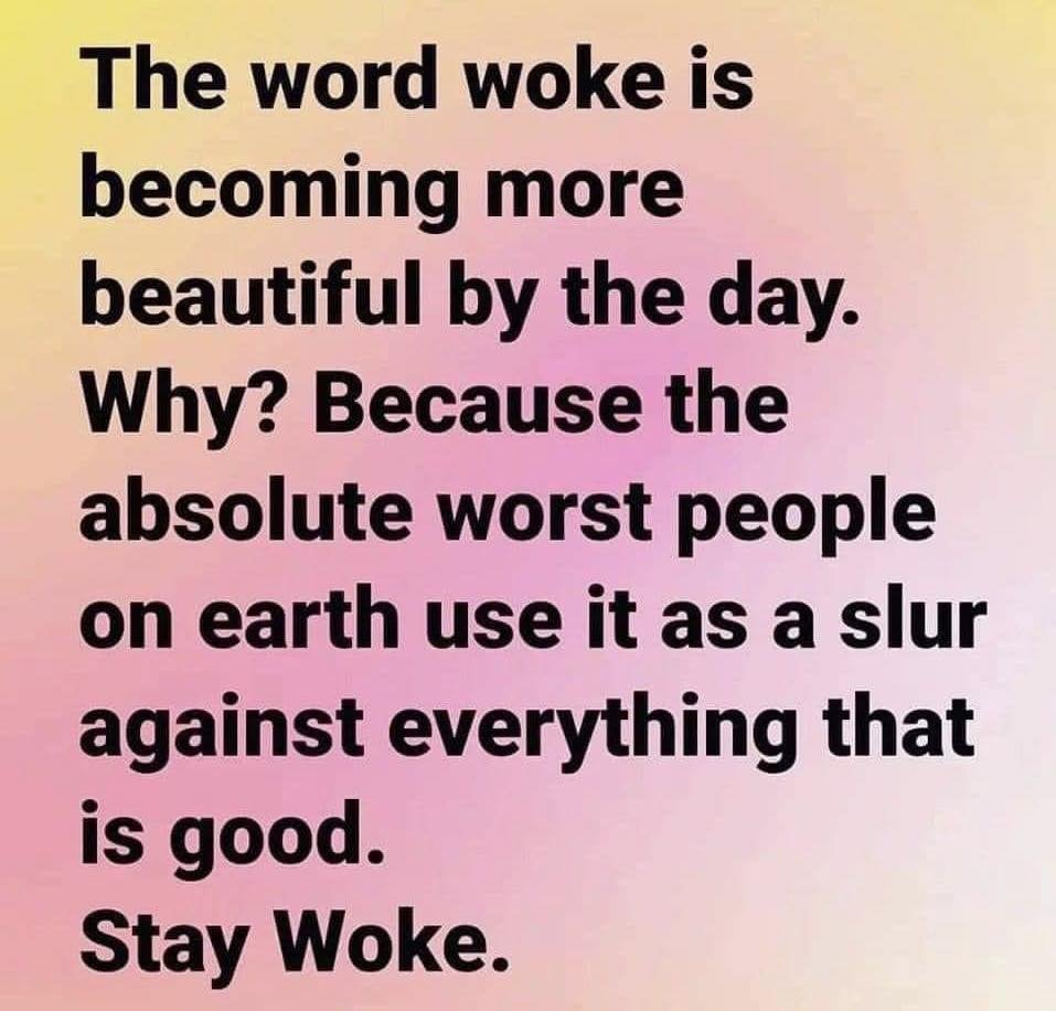 Woke and proud. #StayWoke