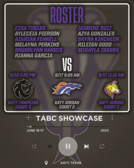 Add the @Tabchoops Showcase to your summer playlist! 🔥

The Lady Rattler Schedule & Roster⬇️