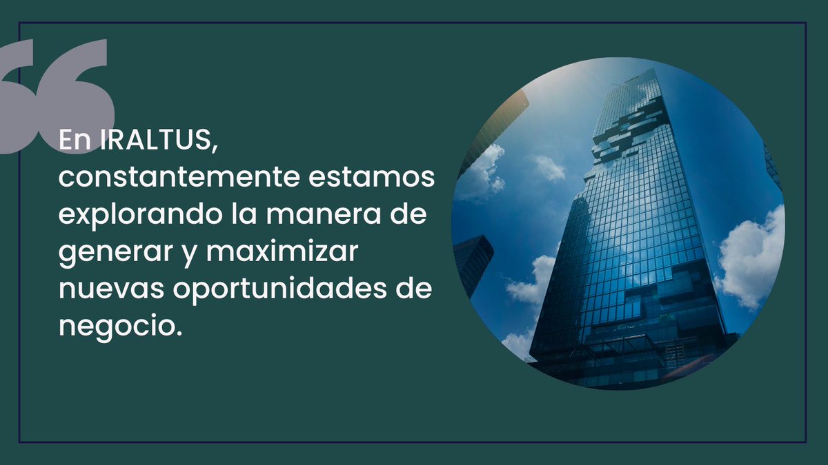 iraltus's tweet photo. Convencidos de que nuestra transcendencia radica en el éxito de nuestro equipo y nuestros clientes, nos hemos propuesto documentar nuestro conocimiento para compartirlo y acercarnos a ti para apoyarte en tu crecimiento profesional y en el desarrollo de tu empresa.
#IRALTUS #exito https://t.co/ViL6o9vWlR