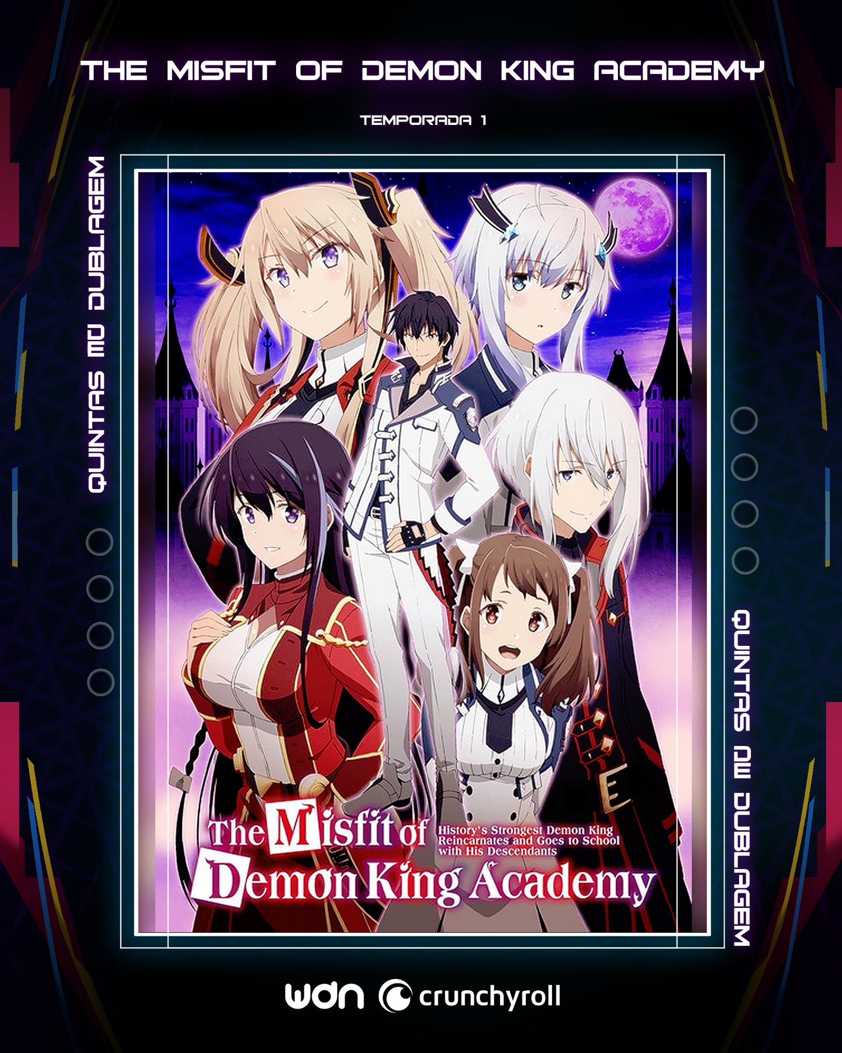 The Misfit of Demon King Academy ganha dublagem na Crunchyroll