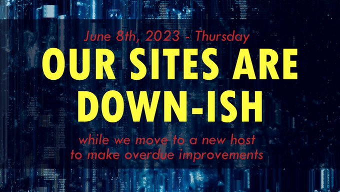 HEADS UP: our sites &amp; blogs are broken-ish for possibly a couple of days. You can read the announcement<a href="/tag/clip"class="tags"><span>#clip</span></a><a href="/tag/audioonly"class="tags"><span>#audioonly</span></a>