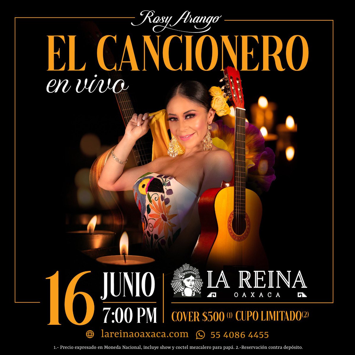 ROSYARANGO's tweet photo. No pueden perderse de esta celebración a #papá. Será un concierto 🎵 acústico hermoso. Los espero el 16 de junio en La Reina Oaxaca. ¡Reserven ya porque el cupo es limitado! #rosyarango #concierto #músicamexicana #méxico #música #díadelpadre https://t.co/fOxcxLGZaD