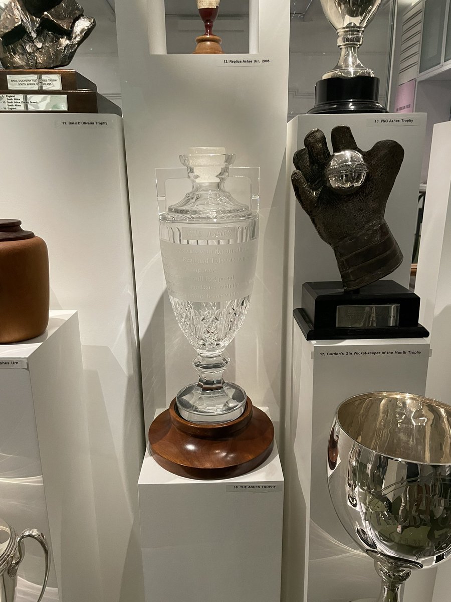 Stergy96's tweet photo. 2 tours in one day capping it off with a tour of Lords; the home of cricket. Another thing ticked off on the bucket list, and yes that is the real ashes trophy and it will be heading back to Australia very soon @UCSportMgtFLP #UCSportMgtEuro23 https://t.co/u4Q0RSKgmY
