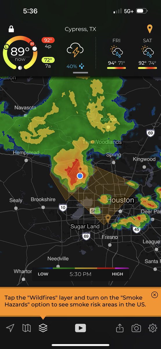 sethfewell's tweet photo. Dang! We just had a hail of a severe storm! Play on words was intentional. Small hail, but about 5 solid minutes of it. #HTxWeather https://t.co/4u1S7zVFiD