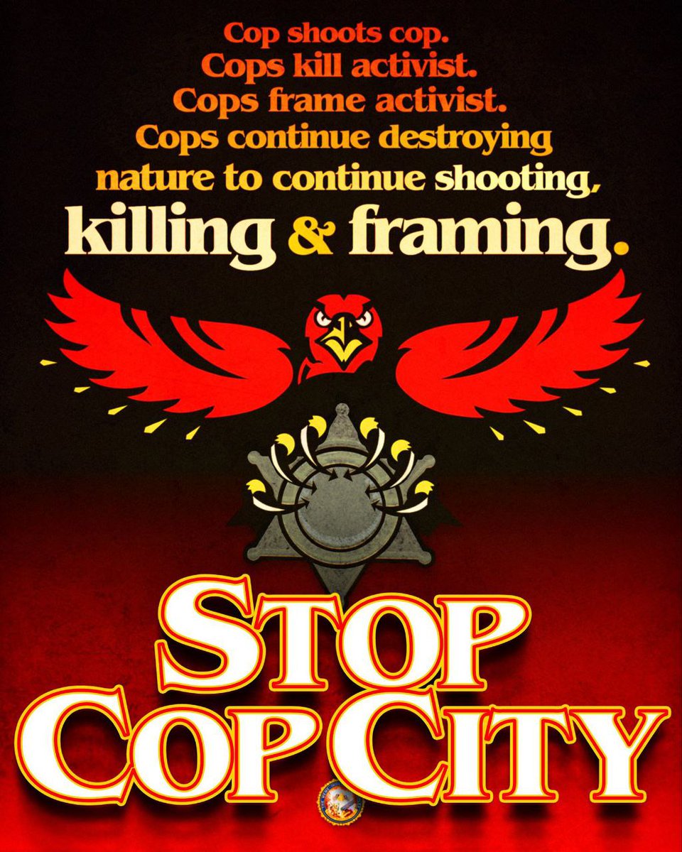 let's not forget or be distracted from the ongoing fight to #StopCopCity 
#LandDefenders #ACAB #RIPtort