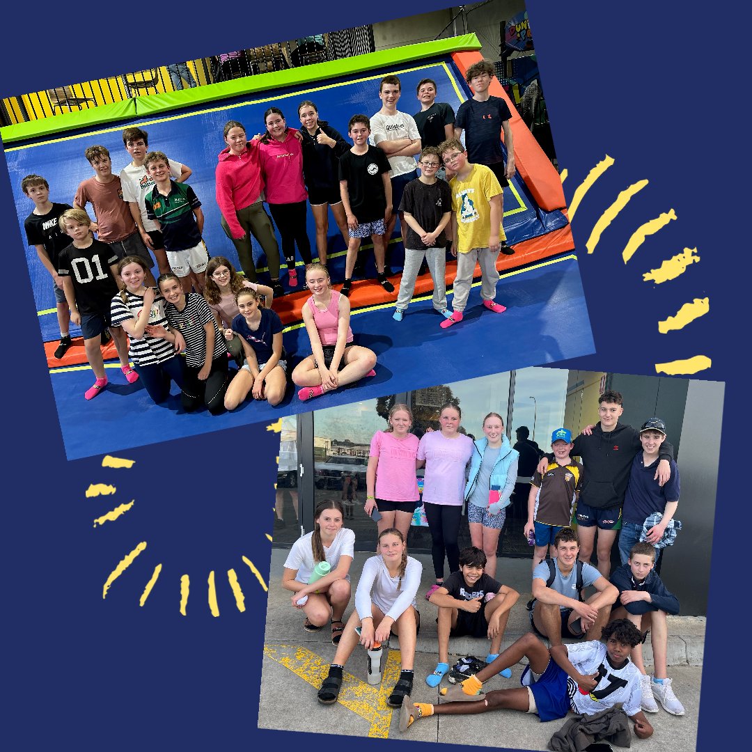 We're getting ready to farewell our boarding students later today as they head home for this weekend's exeunt, after some of our Year 7 and 8 boarders last weekend had a chance to have some fun with their Grammar family at Extreme Bounce. 🤎💙💛