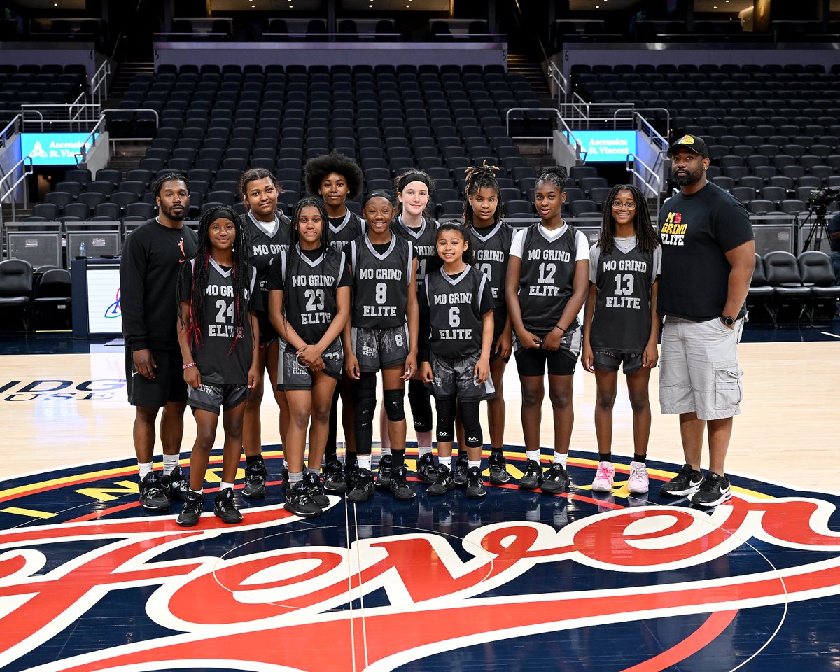 🏆 Congratulations to MO Grind Elite. Made final game on "Court of Dreams" Gainbridge Fieldhouse prior to Fever vs Aces Sunday by defeating Cincy Ice 2029-Carlier 38-18, IGB 2029 Blum 37-16, MO Phenom 2029 Blue - Santana 36-24, before falling to The Future 34-44 #HCoOpGames