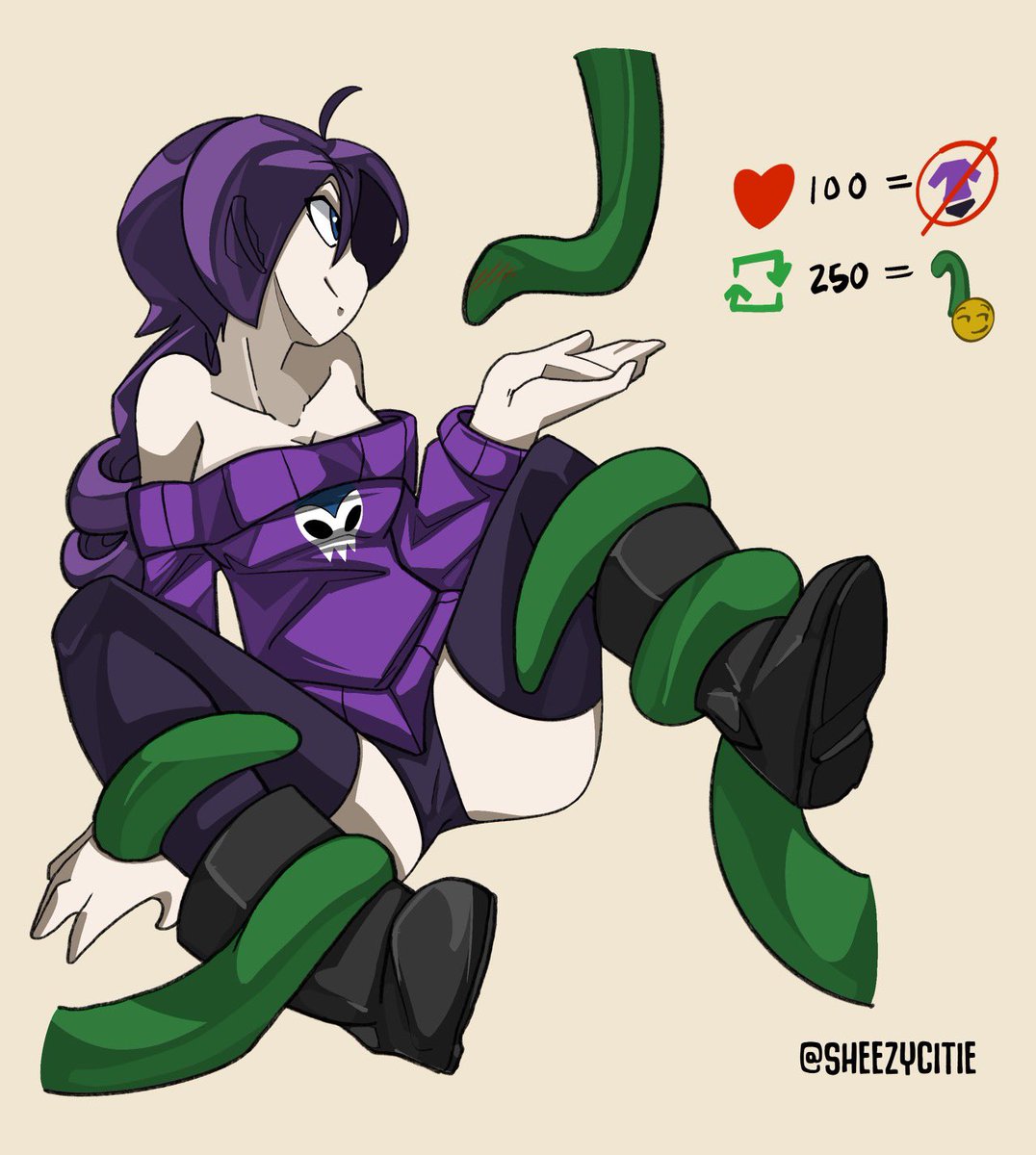 SheezyCitie's tweet photo. I’m sure this won’t get more than 10 likes lol but oh well, if not, we’ll just chalk this up to an appreciation post for the girl who was there for me when no one else was 😭😂 #like #repost #Zonetan @Z0NE #nsfw #tentacles #zone #hentai #fanart https://t.co/vFMrrYL8kG