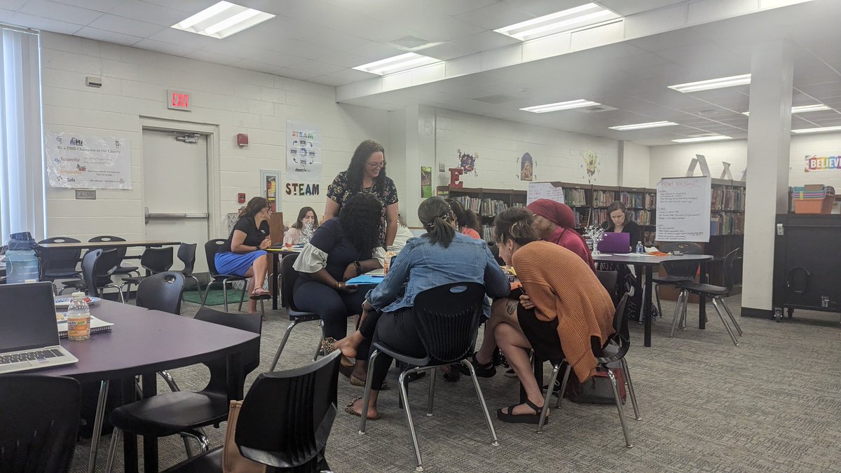 HES_HCS's tweet photo. This is going to be an amazing year with this group of leaders. We are going to win for our students and for one another. #Ourness https://t.co/B3xpGIydaE