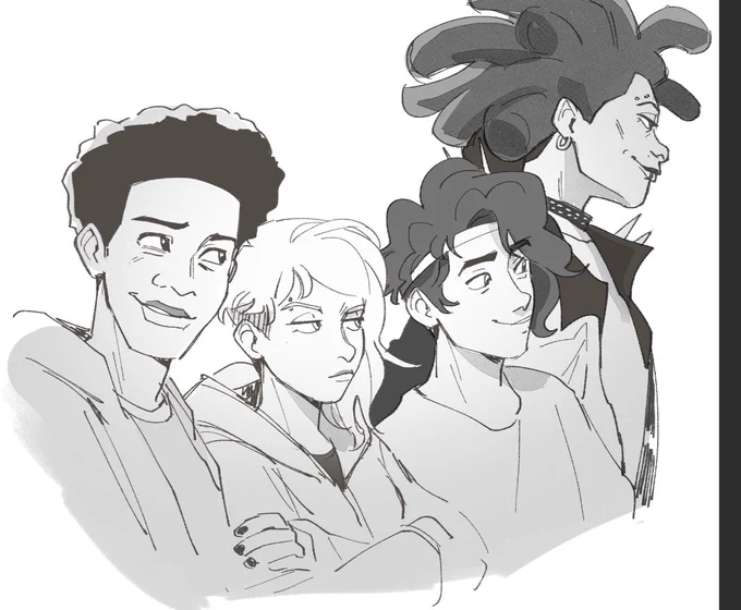 i couldnt resist doodling them all🕷️ 