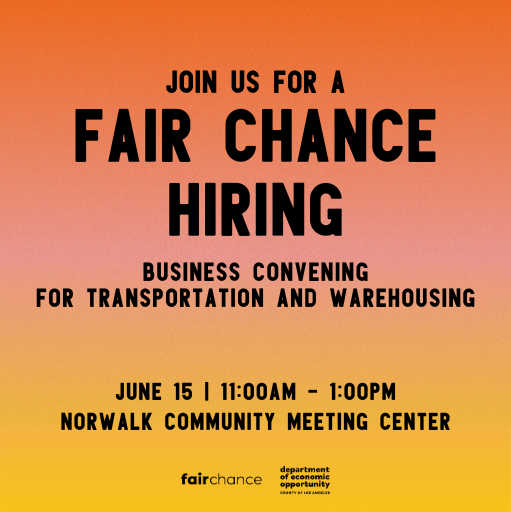 LACFairChance's tweet photo. We’re hosting a FREE in-person info session for all business owners who want to leverage the power of #fairchancehiring. Hear from experts, connect with like-minded employers, &amp; learn strategies for an effective #fairchancehiring program.

REGISTER: https://t.co/AiLJxgP1pY https://t.co/62hGHSWe2w