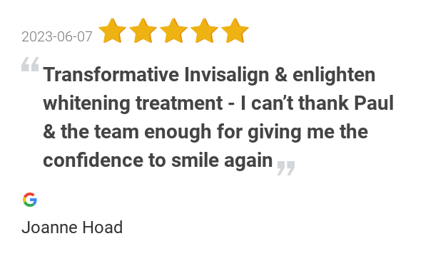 SmileSpa1's tweet photo. New 5.0-star Review: "Transformative Invisalign &amp; enlighten whitening treatment - I can’t thank Paul &amp; the team... https://t.co/e44HwYrpk6