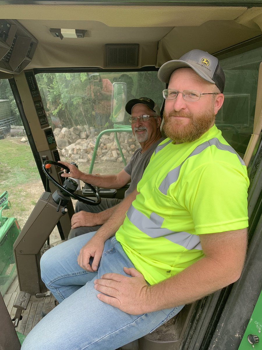 Well we did it today, started a new chapter. Here is to blood, sweat, tears, excitement, and hard work.  Here is to something scary, but exciting.  #farm #johndeere #combining