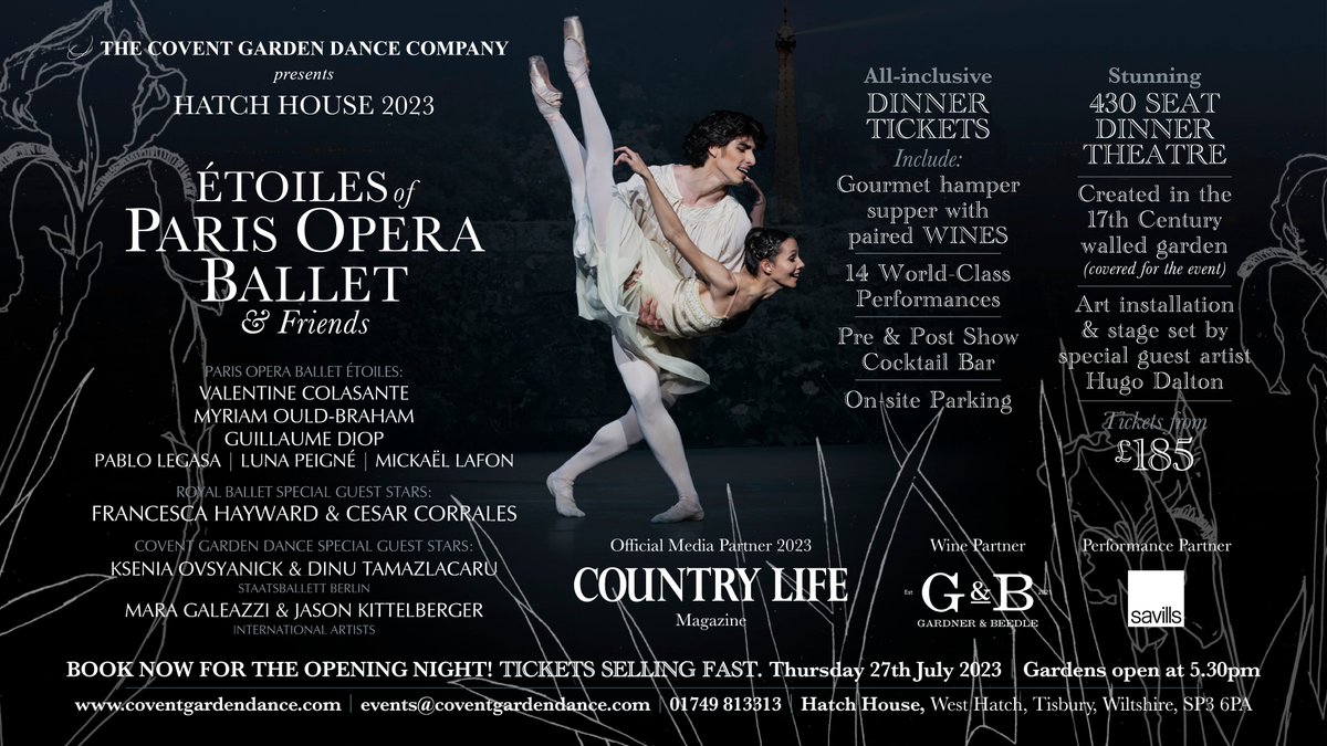 Francesca Hayward, Principal @RoyalOperaHouse will be appearing in what promises to be the most incredible programme of dance this summer at @HatchWiltshire 

Reserve your seats for opening night on the link below...
https://t.co/2nJMoCynx4

#ballet #dance https://t.co/8A4uXkey0q