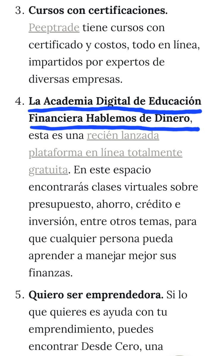 hablemosddinero's tweet photo. Gracias a Regina Reyes-Heroles @vivircomoreina, por referirse a la Academia Digital de Hablemos de Dinero como uno de los esfuerzos para promover la educación financiera. 👇

Si deseas leer su columna completa, haz click en el siguiente enlace: 
https://t.co/TPNRX3CYAx https://t.co/9HCCtiEGWp