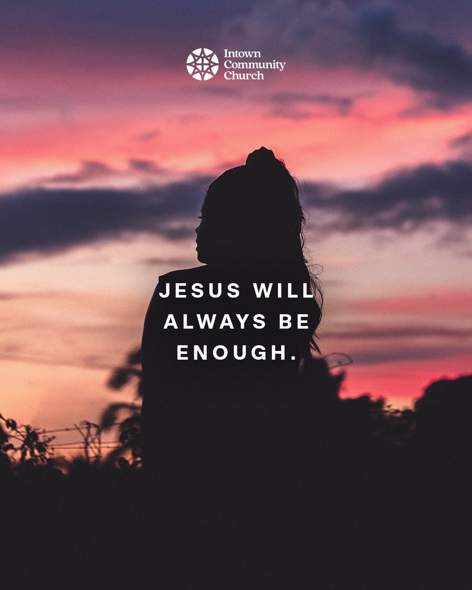 Yes!

No matter what you face, Jesus is your constant companion and refuge. His love and presence are enough to carry you through every trial. 

#IntownChurchATL
#IntownCommunity#ChangedKnownSent
#TrustGod
#JesusIsWithYou
