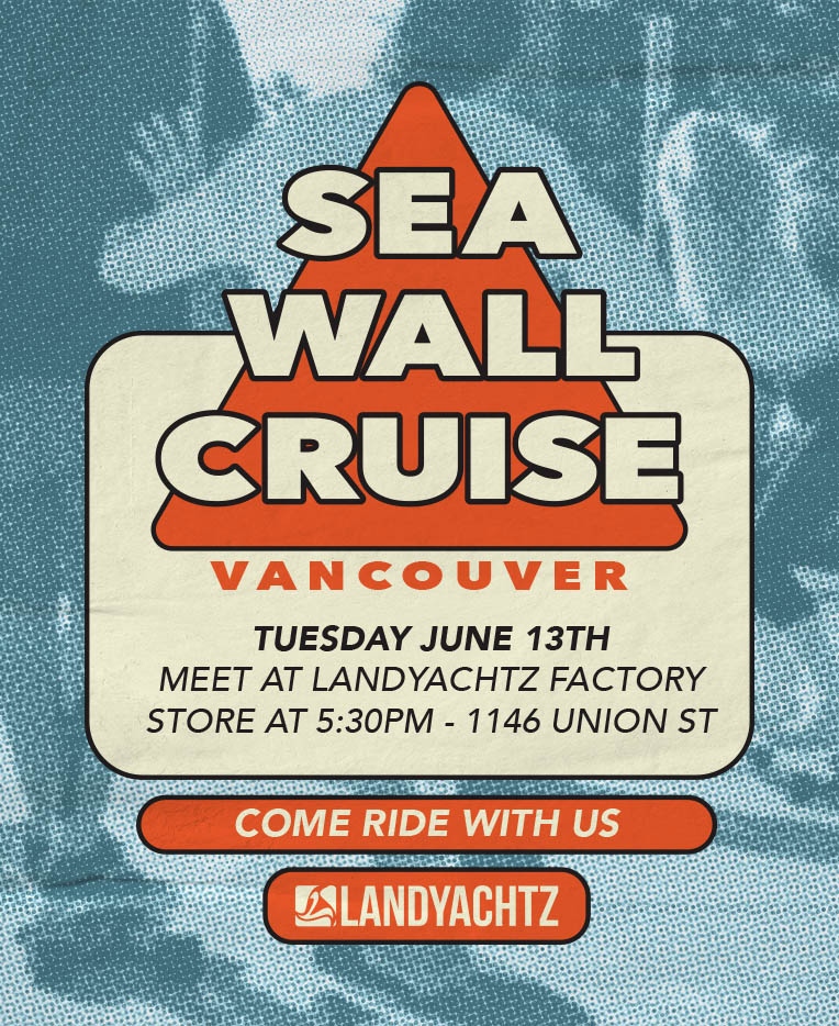 Landyachtz's tweet photo. Seawall Cruise June 13th in Vancouver! All skill levels welcome. Very chill, slow pace, lots of stops. Meet at the Landyachtz Factory Store at 5:30! Tell your friends
#SkateAndExplore #Vancouver #Landyachtz #LongboardEvents #VancouverEvents #Haveaskateday https://t.co/Ukxy5S9Pi3