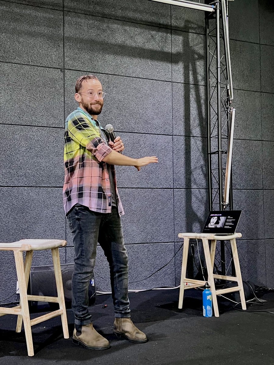 chantlephd's tweet photo. Tight five or tech talk? 

It’s always a treat to see @brianswichkow delight and confuse the Silicon Beach crowd with his Technomagery for #LATechWeek at the Kinn 🧙‍♂️🪄🧑‍💻 https://t.co/w5OTJsK8tS