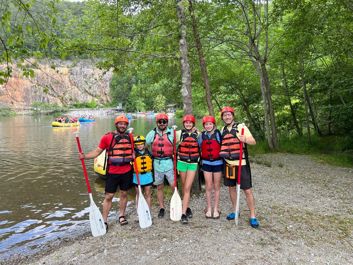 JacksonAcademy's tweet photo. The seventh-grade SOAR rafting trip was a success! 🌊 

Did you know JA’s SOAR Outdoor Program began as a seventh-grade rafting trip more than 40 years ago? This long-standing tradition is a parent and student favorite! 💙 https://t.co/MfcpWHs4Q3