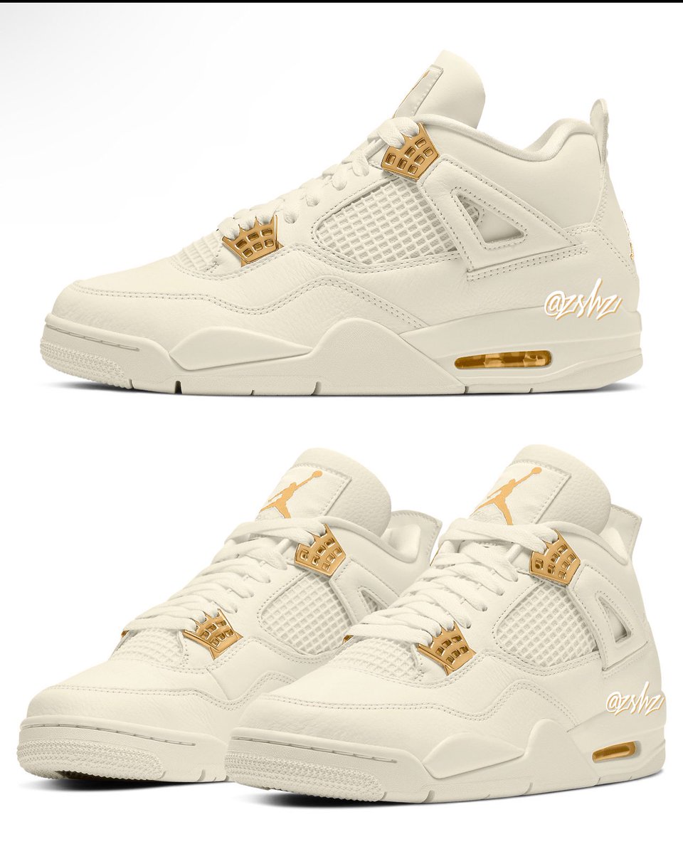 zSneakerHeadz's tweet photo. “Sail/Gold” Air Jordan 4 releasing Spring 2024. 🥥 https://t.co/yCPxYwNYTU