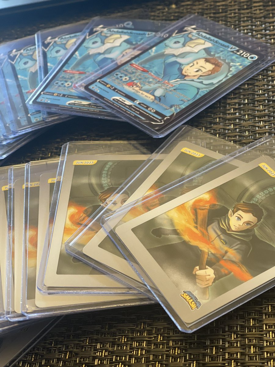 AbdallahNATION's tweet photo. Spent all morning individually numbering and autographing the new #AbdallahMerch Trading Cards that came in the mail! If you ordered the May or June ones, they’ll be arriving soon!
Thanks again to each of you who supported the new launch! Look forward to the JULY card soon! 👀 https://t.co/YHJOXC3aaf