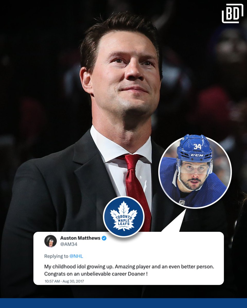 BarDown's tweet photo. Auston Matthews’ childhood idol has been hired by the Leafs just weeks before he is eligible for a contract extension 👀 https://t.co/oCv82PDZ6h