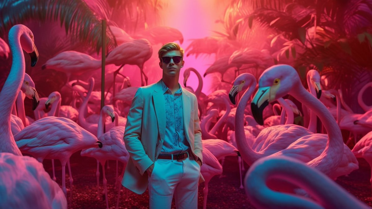 justjaizee's tweet photo. @LinusEkenstam Neon Flamingos https://t.co/8jrp6hGd9O
