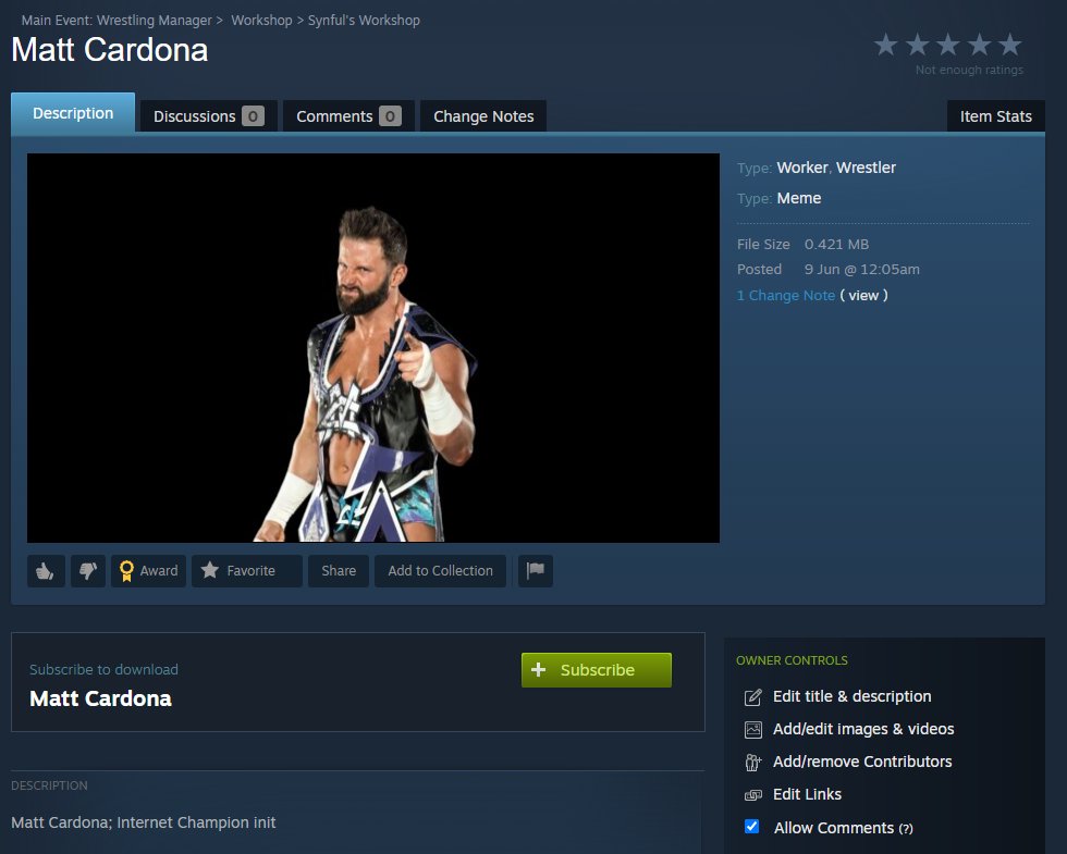 Main Event Wrestling Manager 👊 on Twitter "FIRST EVER item on the