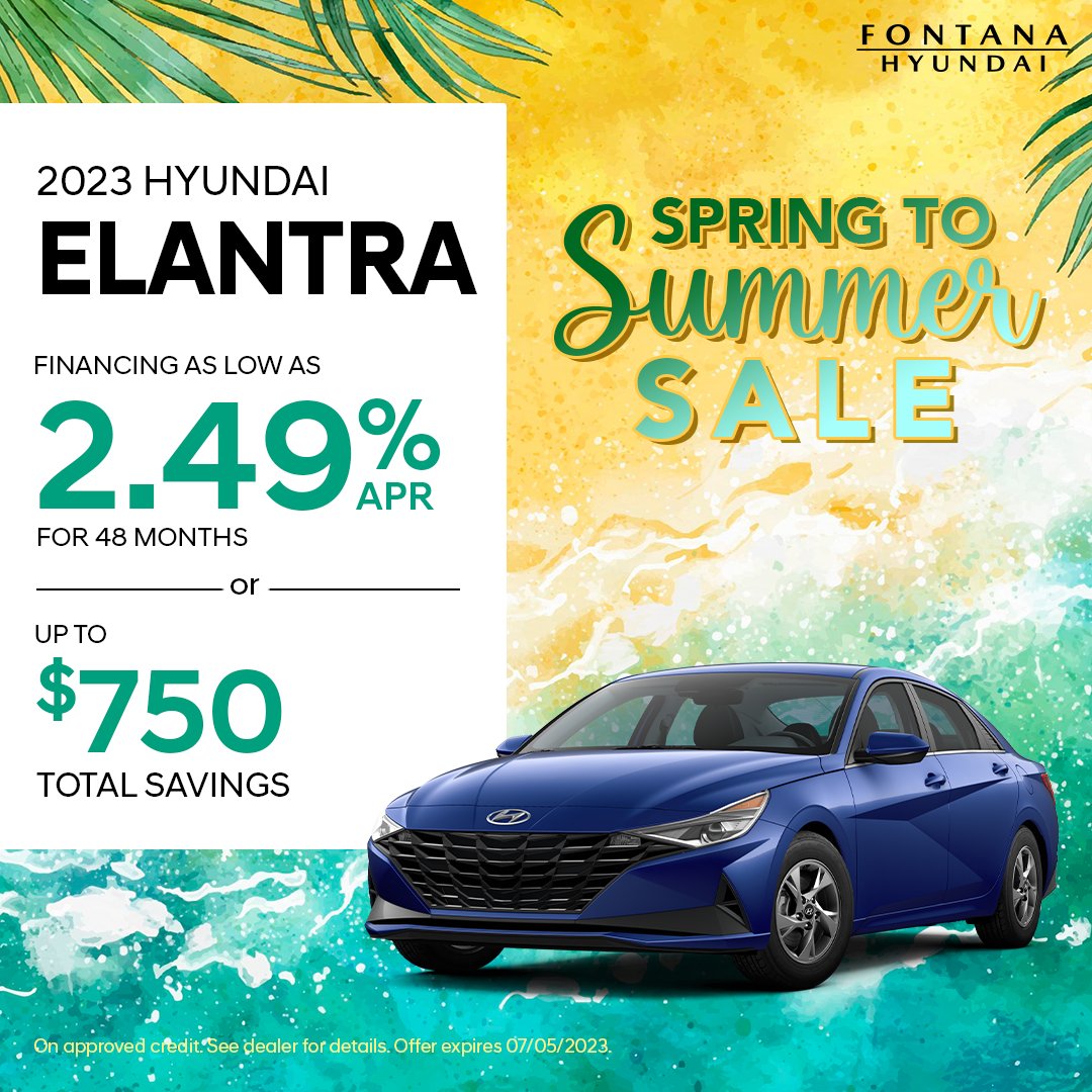 Get spectacular savings on our new Hyundais! Our lot is packed with a wide selection of sleek IONIQ 5s, IONIQ 6s, and more! Spring into Summer in style at Fontana Hyundai. 🌞

#hyundai #fontana #ioniq5 #ioniq6