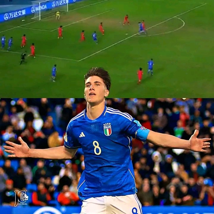 cfcboss96's tweet photo. What a bright prospect for Chelsea ๐ฅ
Goal Alert: Cesare Casadei x ๐ฎ๐น / #U20WC
Cesare Casadei now has 7 goals at the U20 World Cup - the top scorer of the tournament from midfieldโฆ ๐ซ
#cfcfuture ๐ #cfc๐ฅ https://t.co/nPnGODq5ks