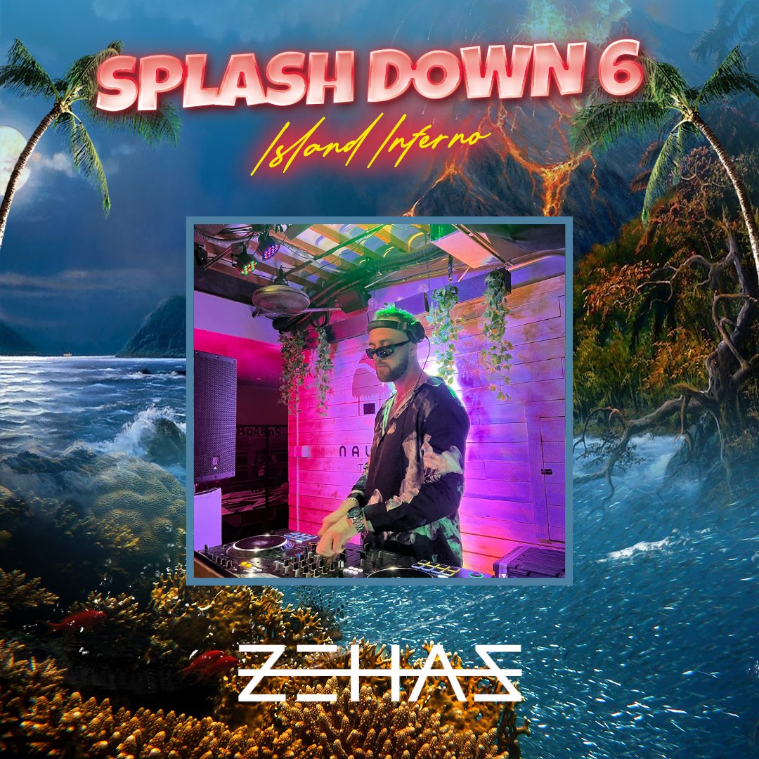 Our last but not least support for @SplashDownAZ!

Brace yourselves as #Zehas (@trimblez) is about to unleash a tsunami with contagious beats making you you dance like synchronized dolphins.

Ride the electric waves of music and memories, as we break out the funky moves. https://t.co/d8fZ9mIQOa