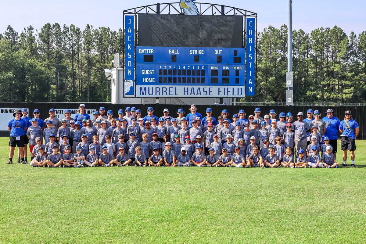 JCS_Baseball's tweet image. We closed out our biggest camp in Jackson Christian baseball history with an awesome Championship Thursday.

Great group of campers. Great group of coaches. It’s a great time to a part of Eagles baseball!