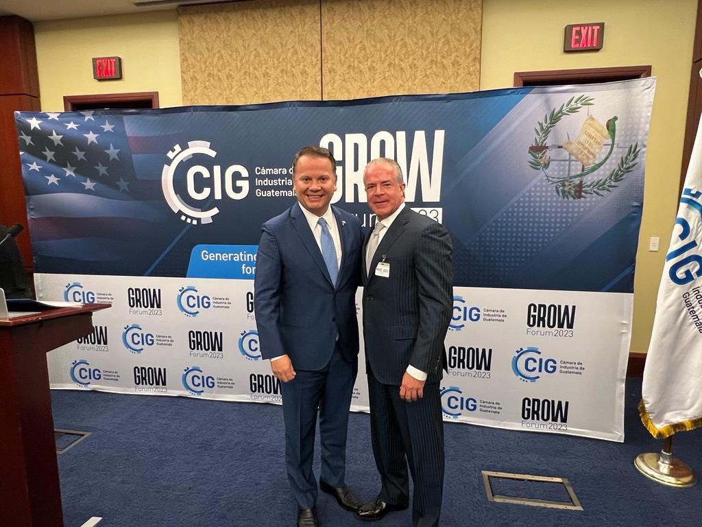 RaulRochaCantu's tweet image. I was honored to be part of GROW Forum 2023, a platform led by Manuel Espino that brought together representatives from @congressdotgov and @industriaguate, to work towards the shared goals of Guatemala and the U.S., including boosting nearshoring and curbing illegal migration.